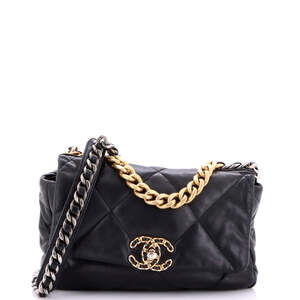 Chanel Medium 19 Flap Bag Quilted Leather